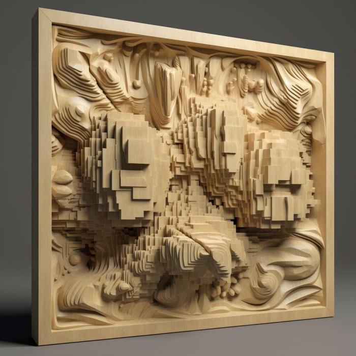 نموذج ثلاثي الأبعاد لآلة CNC 3D Art 